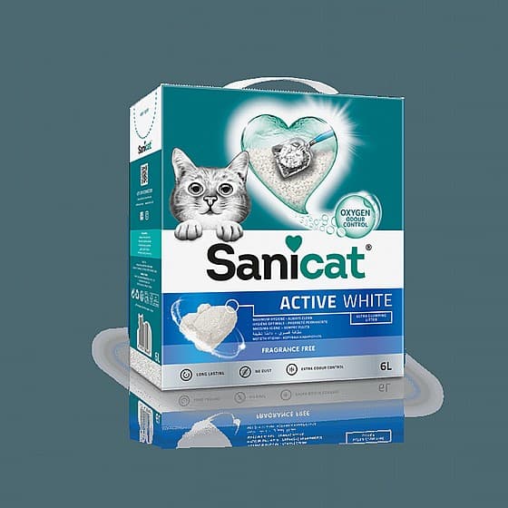 Sanicat - לחתול פעיל חול ללא ריח 6 ליטר.
